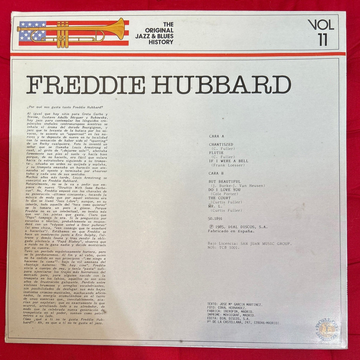 LP Freddie Hubbard – Gettin' It Together 2ª Mano - DISCOS NAKASHA