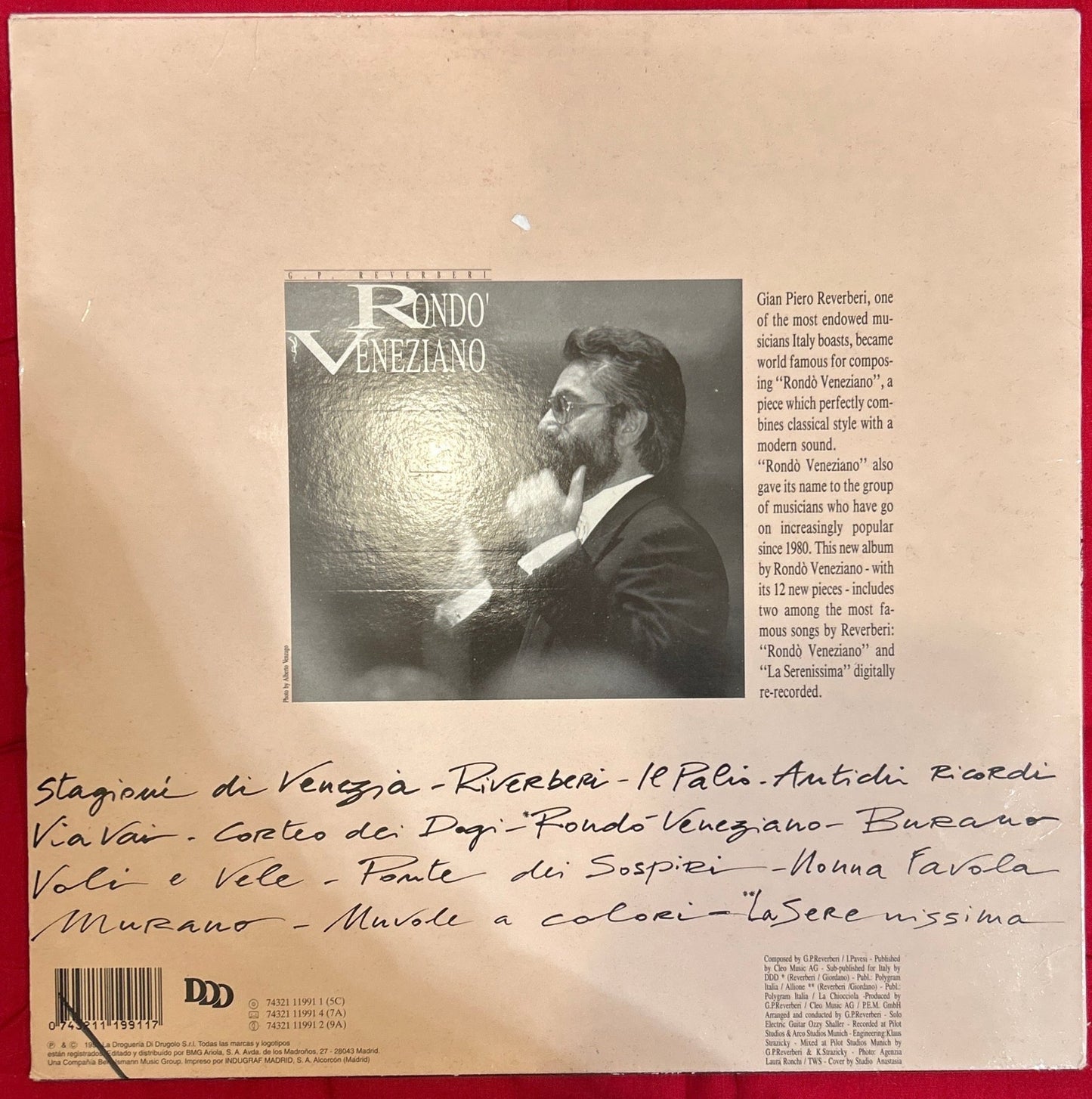 LP G. P. Reverberi : Rondo Veneziano – Rondo Veneziano 2ª Mano - DISCOS NAKASHA
