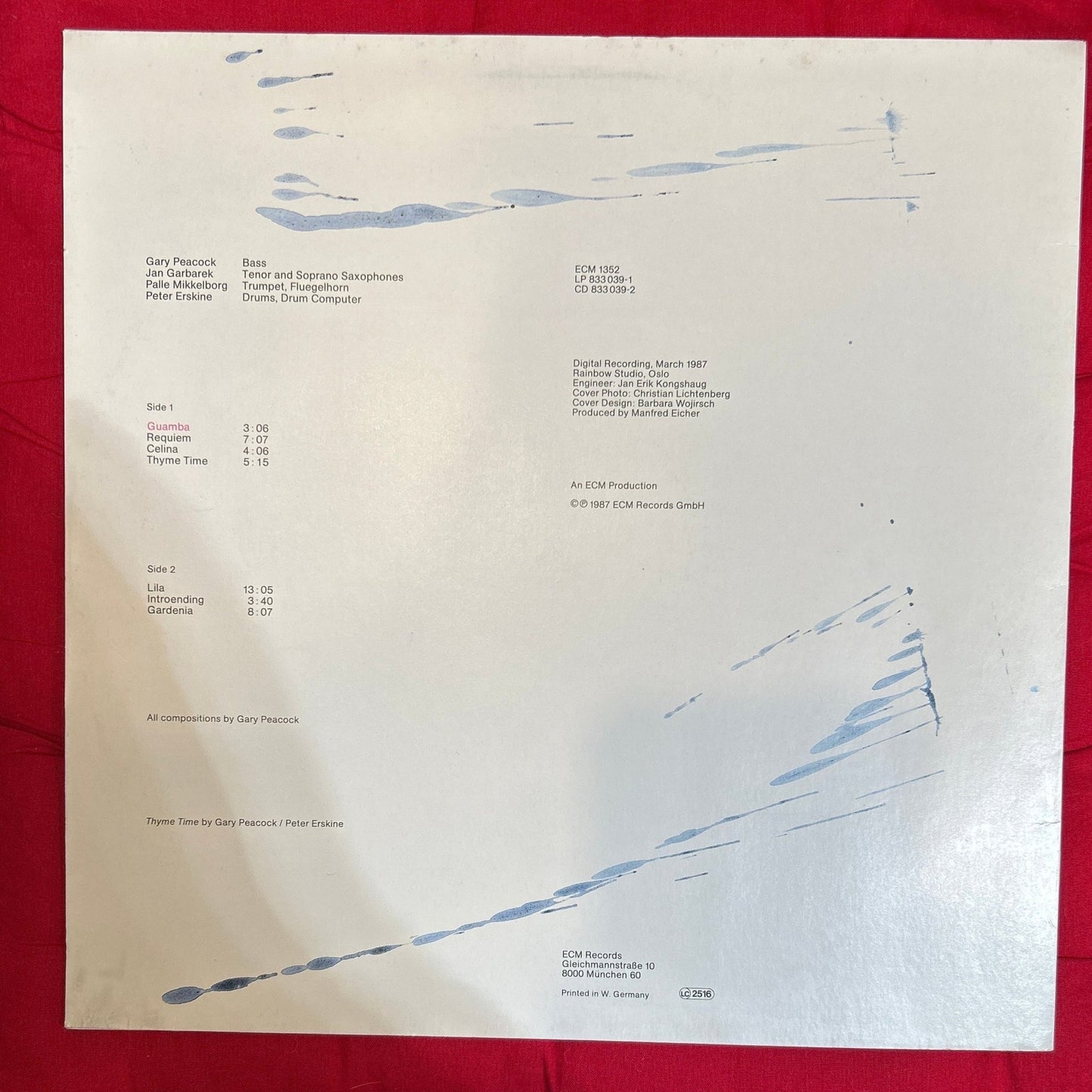 LP Gary Peacock – Guamba 2ª Mano - DISCOS NAKASHA