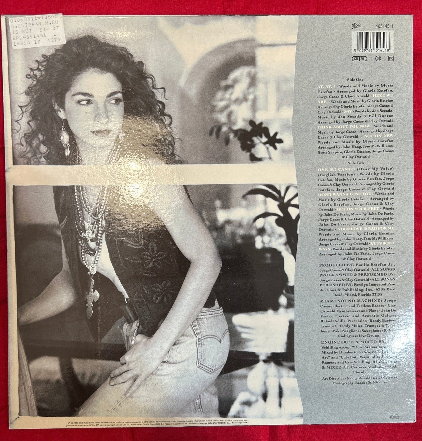 LP Gloria Estefan – Cuts Both Ways 2ª Mano - DISCOS NAKASHA