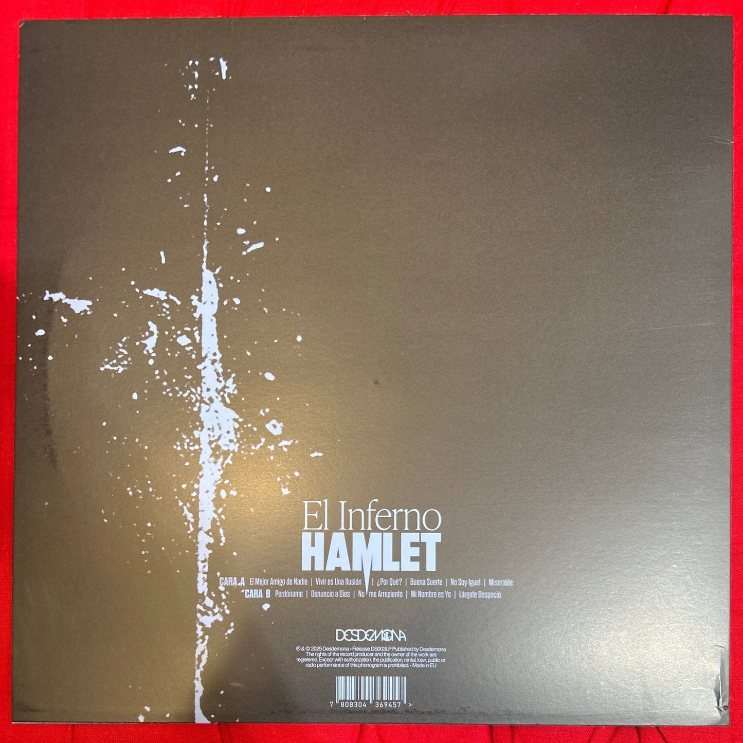 LP Hamlet– El Inferno 2ª Mano - DISCOS NAKASHA