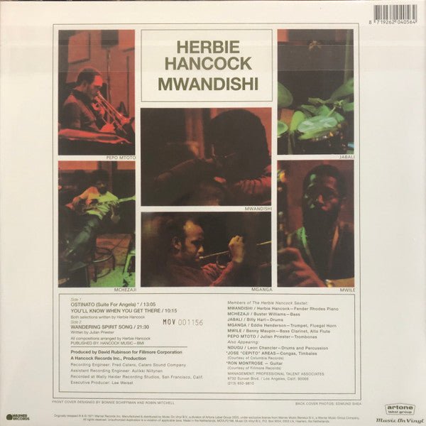 LP Herbie Hancock – Mwandishi Nuevo precintado - DISCOS NAKASHA