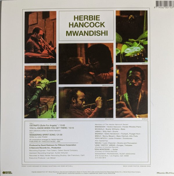 LP Herbie Hancock – Mwandishi Nuevo precintado - DISCOS NAKASHA
