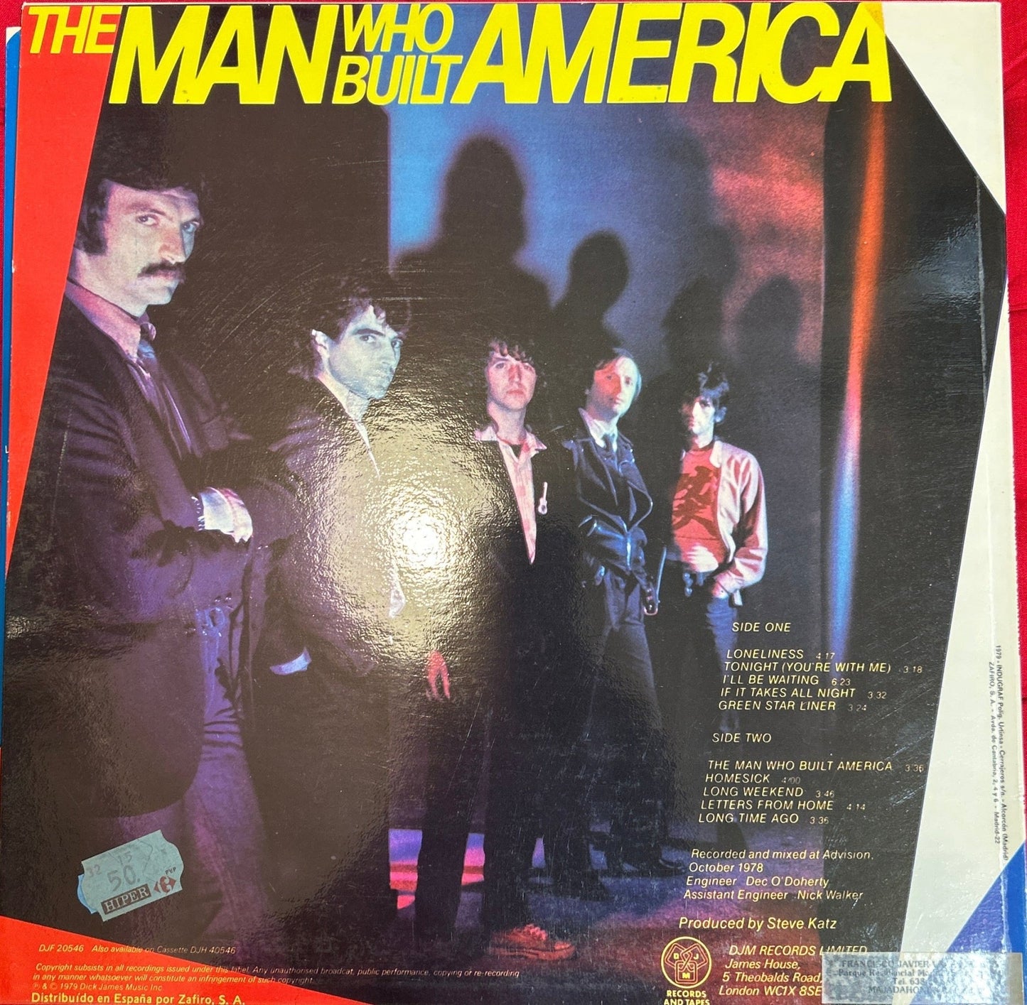 LP Horslips – The Man Who Built America 2ª Mano - DISCOS NAKASHA