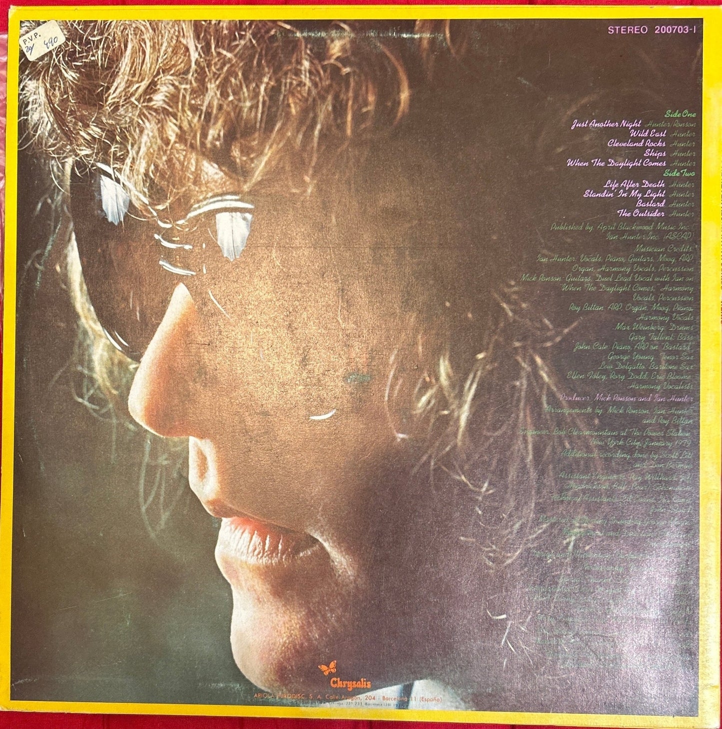 LP Ian Hunter – You're Never Alone With A Schizophrenic 2ª mano - DISCOS NAKASHA