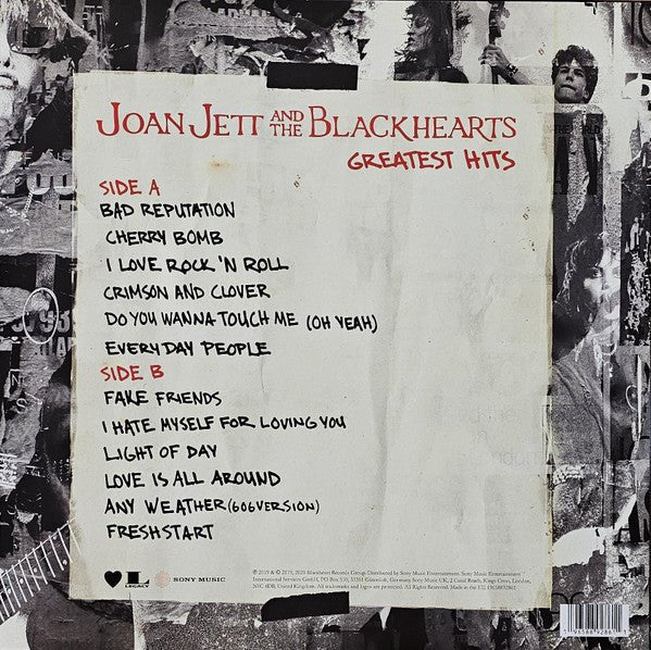 LP Joan Jett & The Blackhearts – Greatest Hits Nuevo precintado - DISCOS NAKASHA
