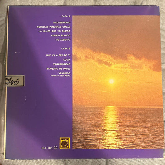 LP Joan Manuel Serrat – Mediterráneo 2ª Mano - DISCOS NAKASHA