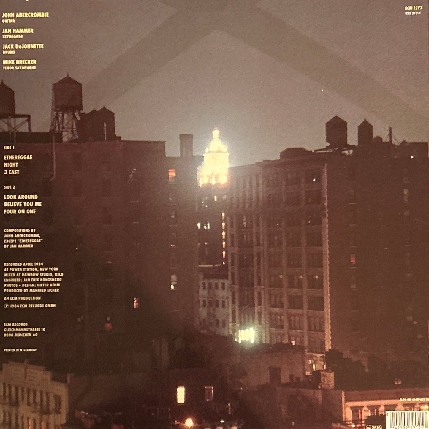 LP John Abercrombie – Night Ed. Alemana 2ª Mano - DISCOS NAKASHA