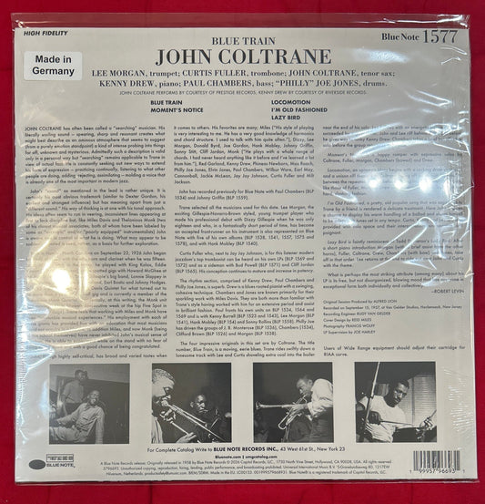LP John Coltrane – Blue Train Nuevo precintado - DISCOS NAKASHA