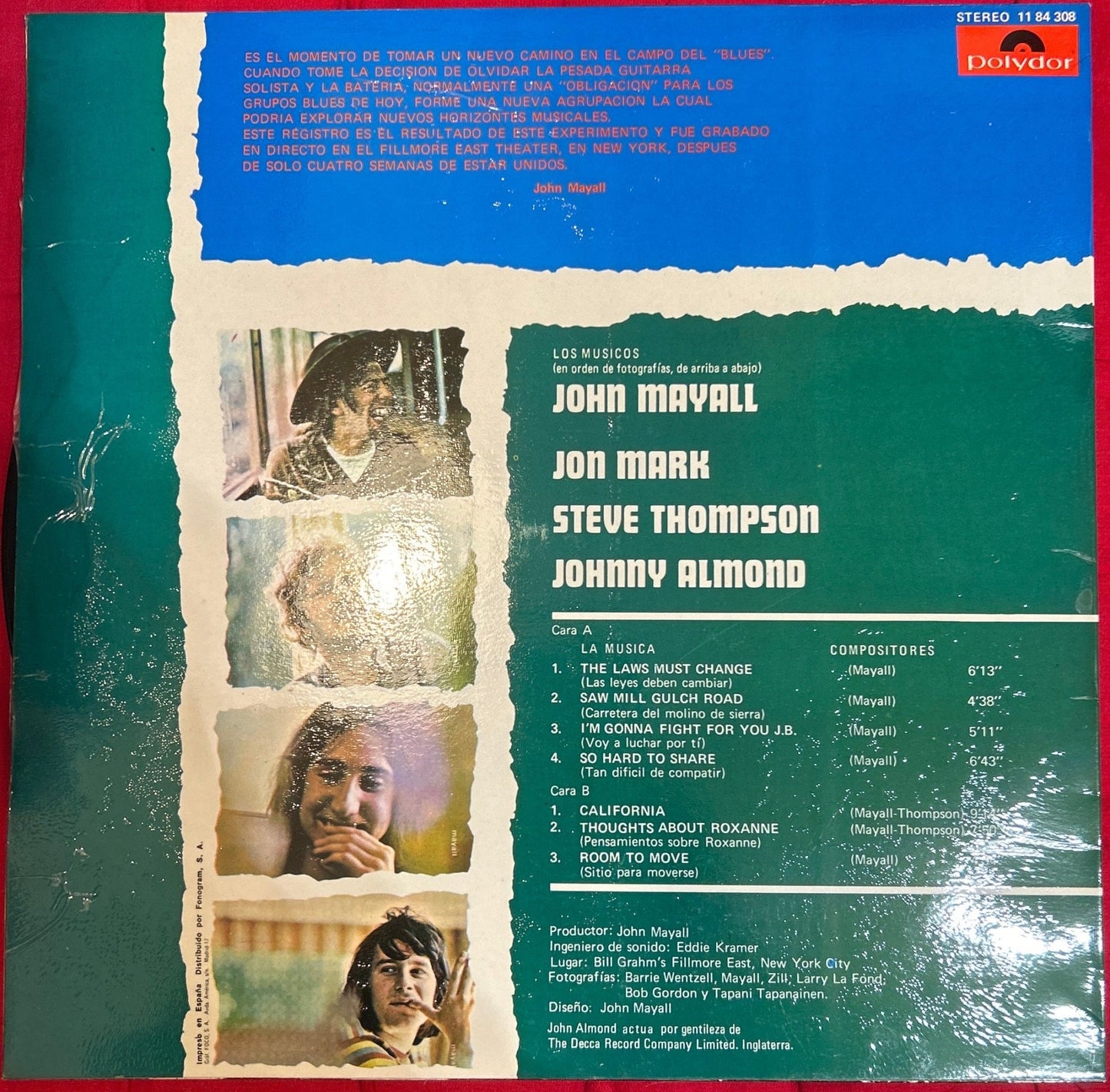 LP John Mayall – The Turning Point 2ª Mano - DISCOS NAKASHA