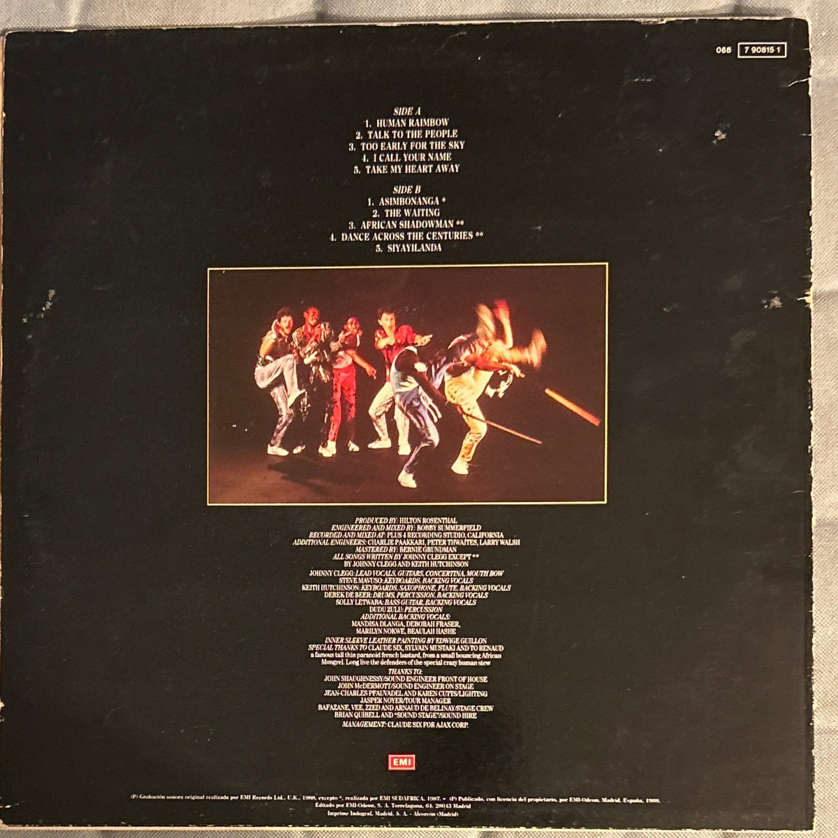 LP Johnny Clegg & Savuka – Shadow Man 2ª Mano - DISCOS NAKASHA