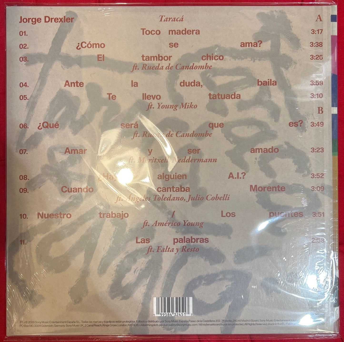 LP Jorge Drexler - Taraca Nuevo precintado - DISCOS NAKASHA