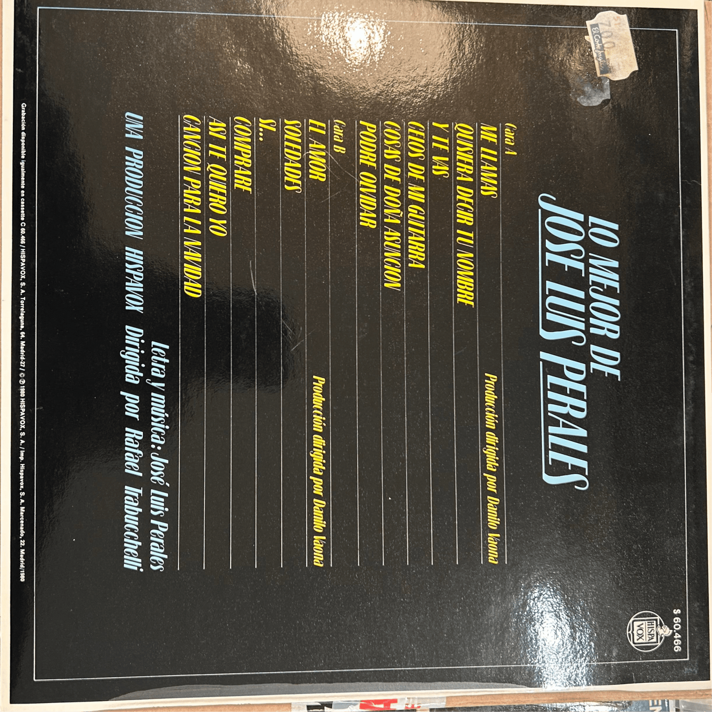 LP Jose Luis Perales – Lo Mejor De Jose Luis Perales 2ª Mano (Producto exclusivo recogida en tienda) - DISCOS NAKASHA