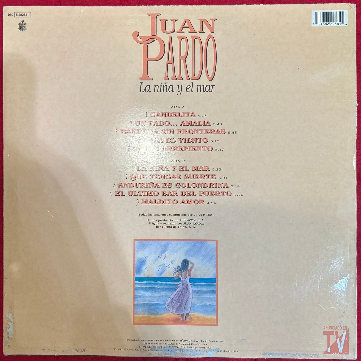 LP Juan Pardo – La Niña Y El Mar 2ª mano - DISCOS NAKASHA