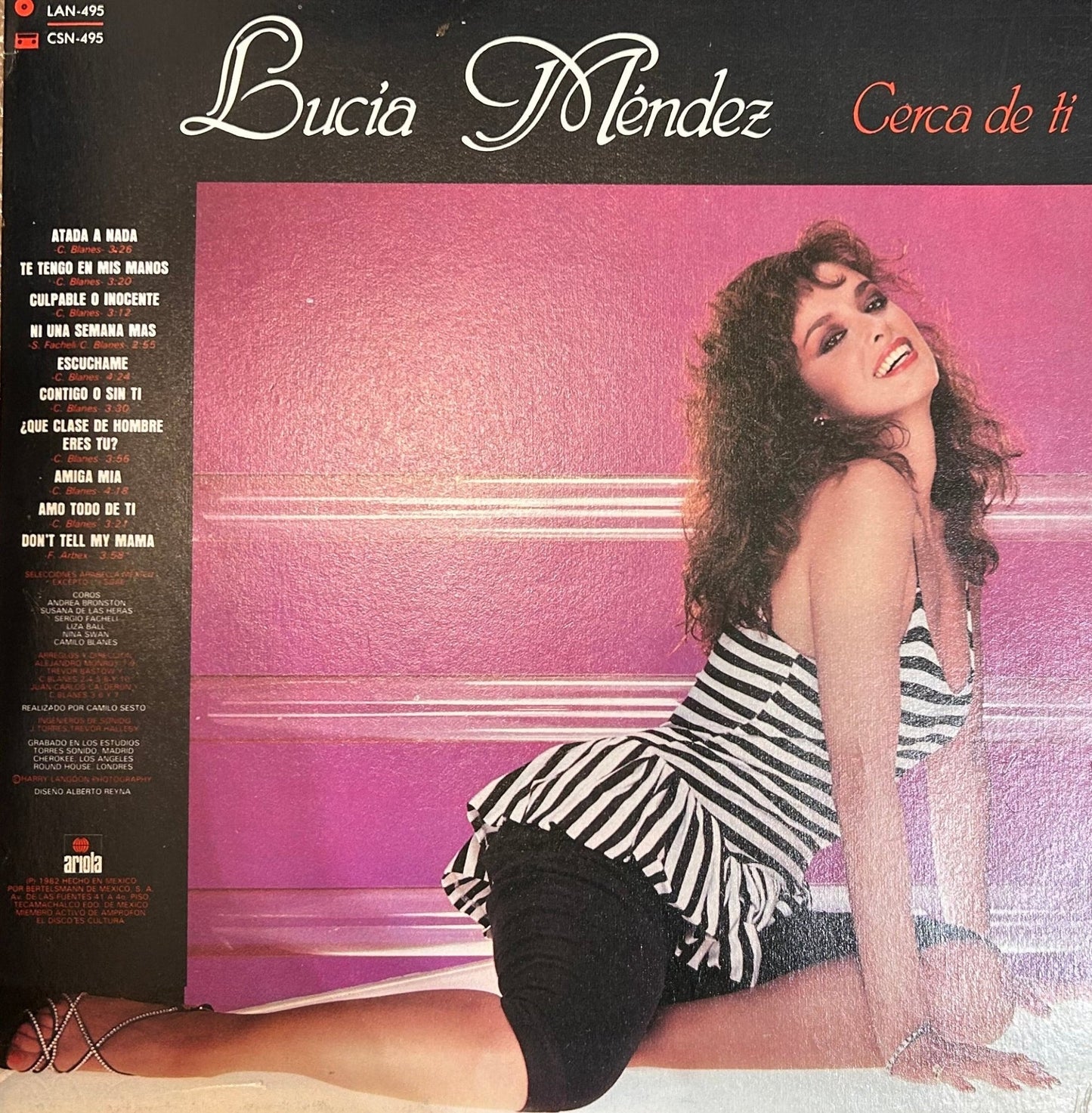 LP Lucia Mendez – Cerca De Tí 2ª Mano . - DISCOS NAKASHA