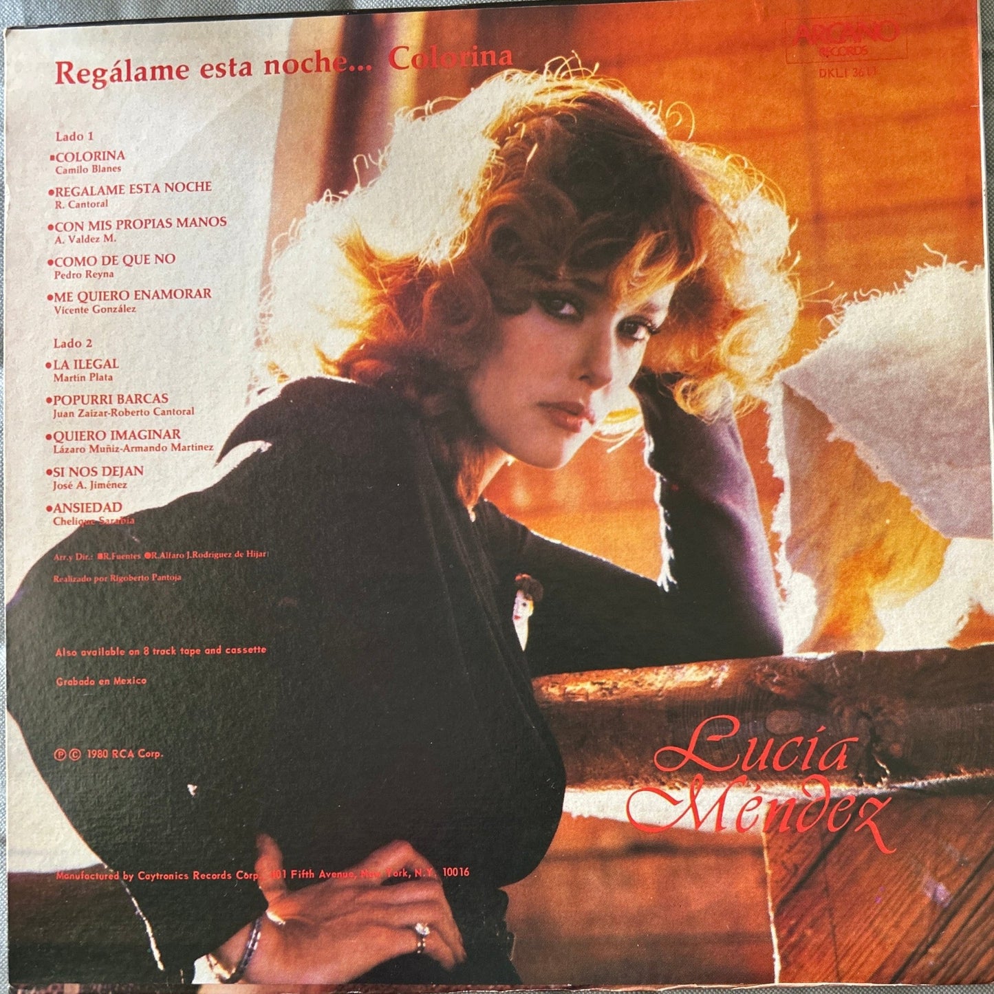 LP Lucia Mendez – Regálame Esta Noche...Colorína 2ª Mano . - DISCOS NAKASHA