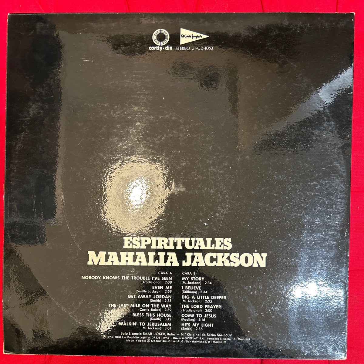LP Mahalia Jackson – Espirituales 2ª Mano - DISCOS NAKASHA