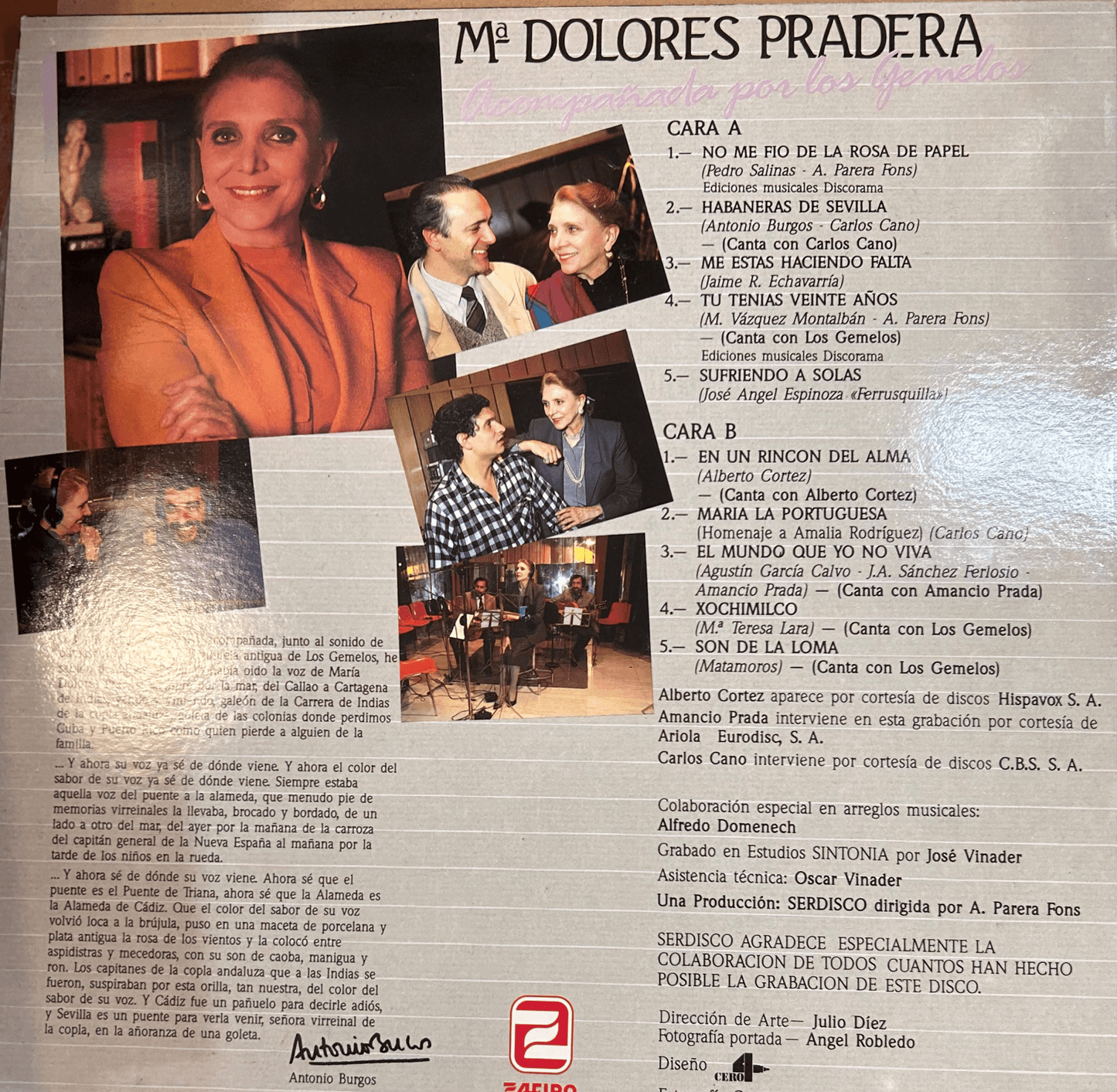 LP Maria Dolores Pradera – A Mis Amigos 2ª Mano (Producto exclusivo recogida en tienda) - DISCOS NAKASHA