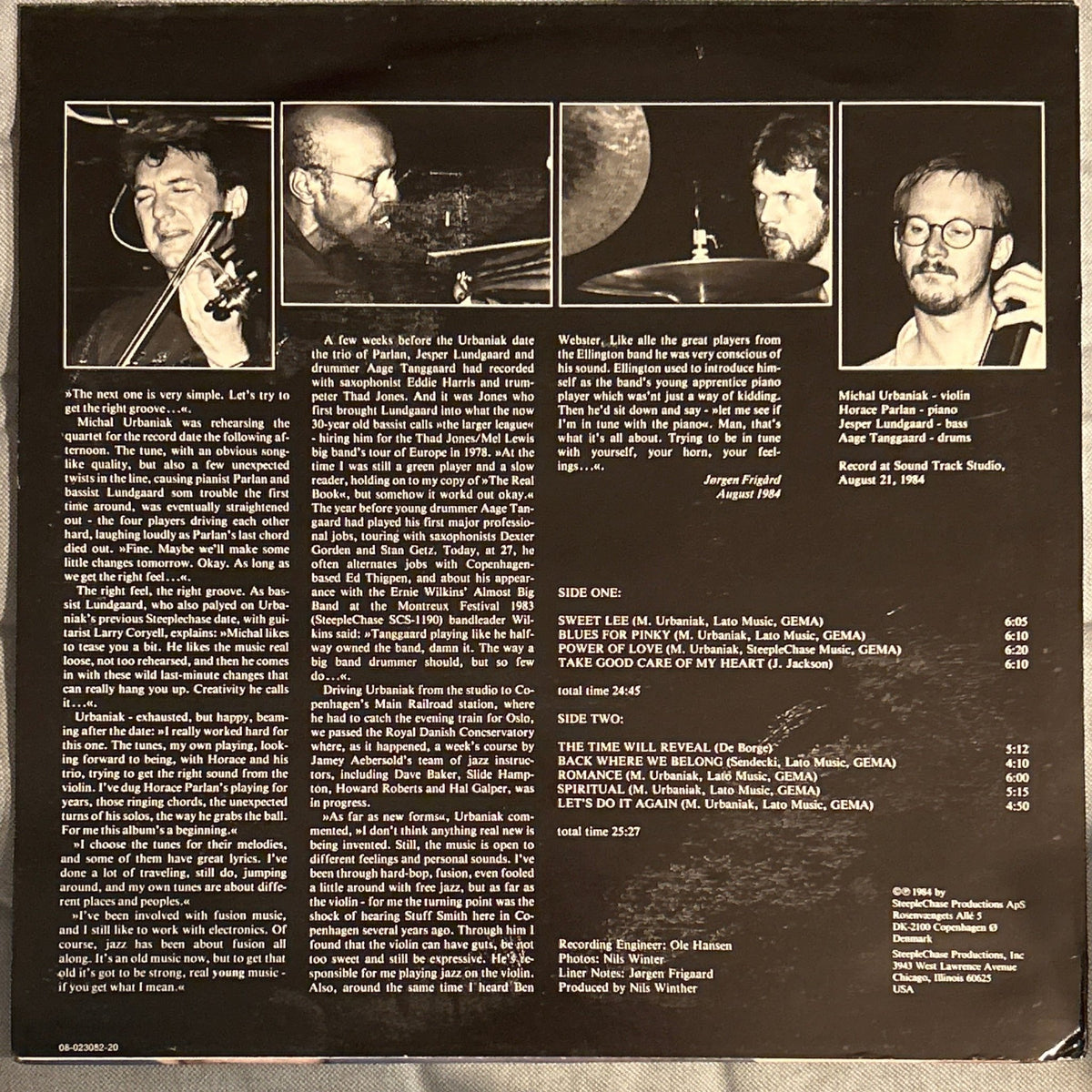 LP Michal Urbaniak With Horace Parlan Trio – Take Good Care Of My Heart 2ª Mano - DISCOS NAKASHA