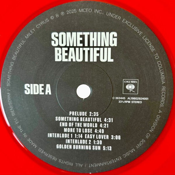 LP Miley Cyrus – Something Beautiful Nuevo precintado - DISCOS NAKASHA