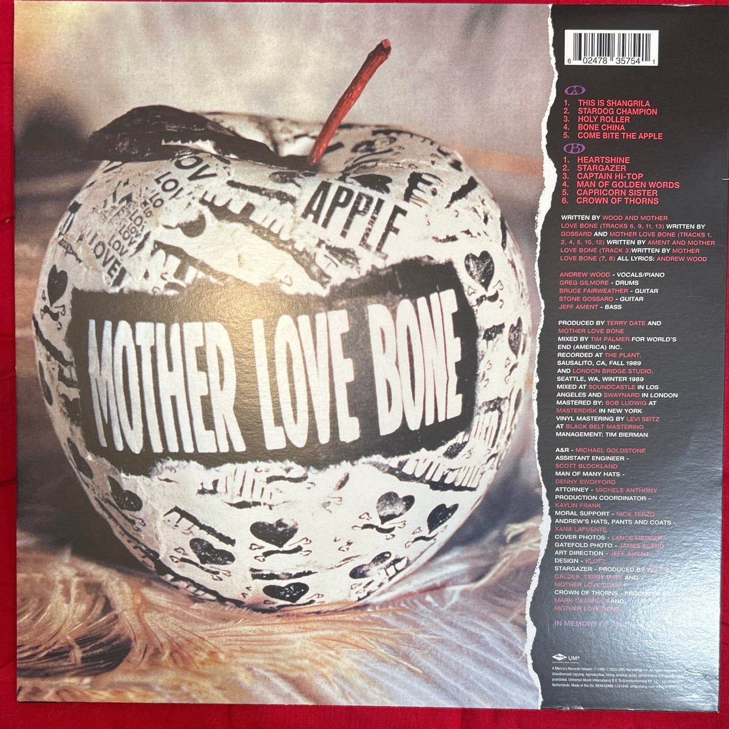 LP Mother Love Bone – Apple 2ª mano - DISCOS NAKASHA