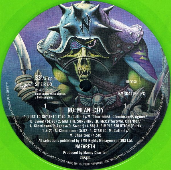LP Nazareth – No Mean City Nuevo precintado - DISCOS NAKASHA