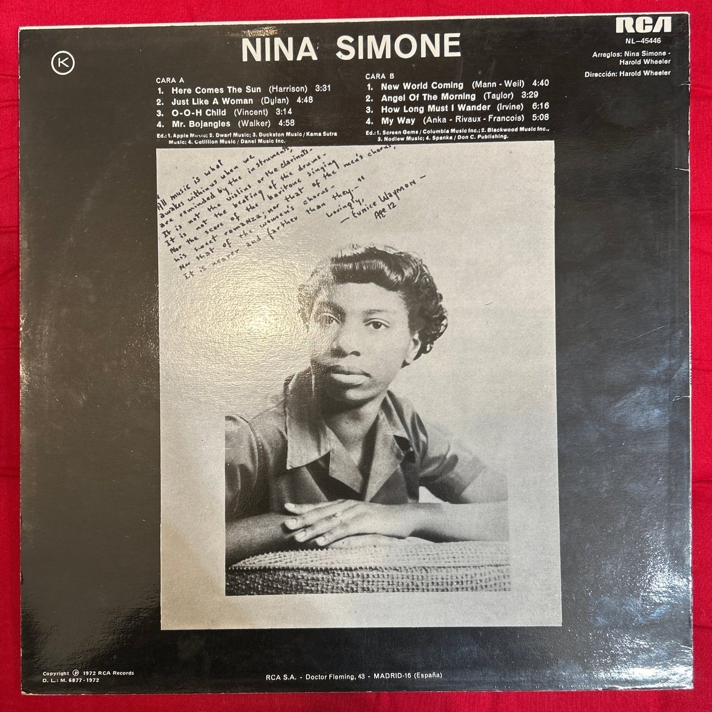 LP Nina Simone – Nina Simone 2ª Mano - DISCOS NAKASHA