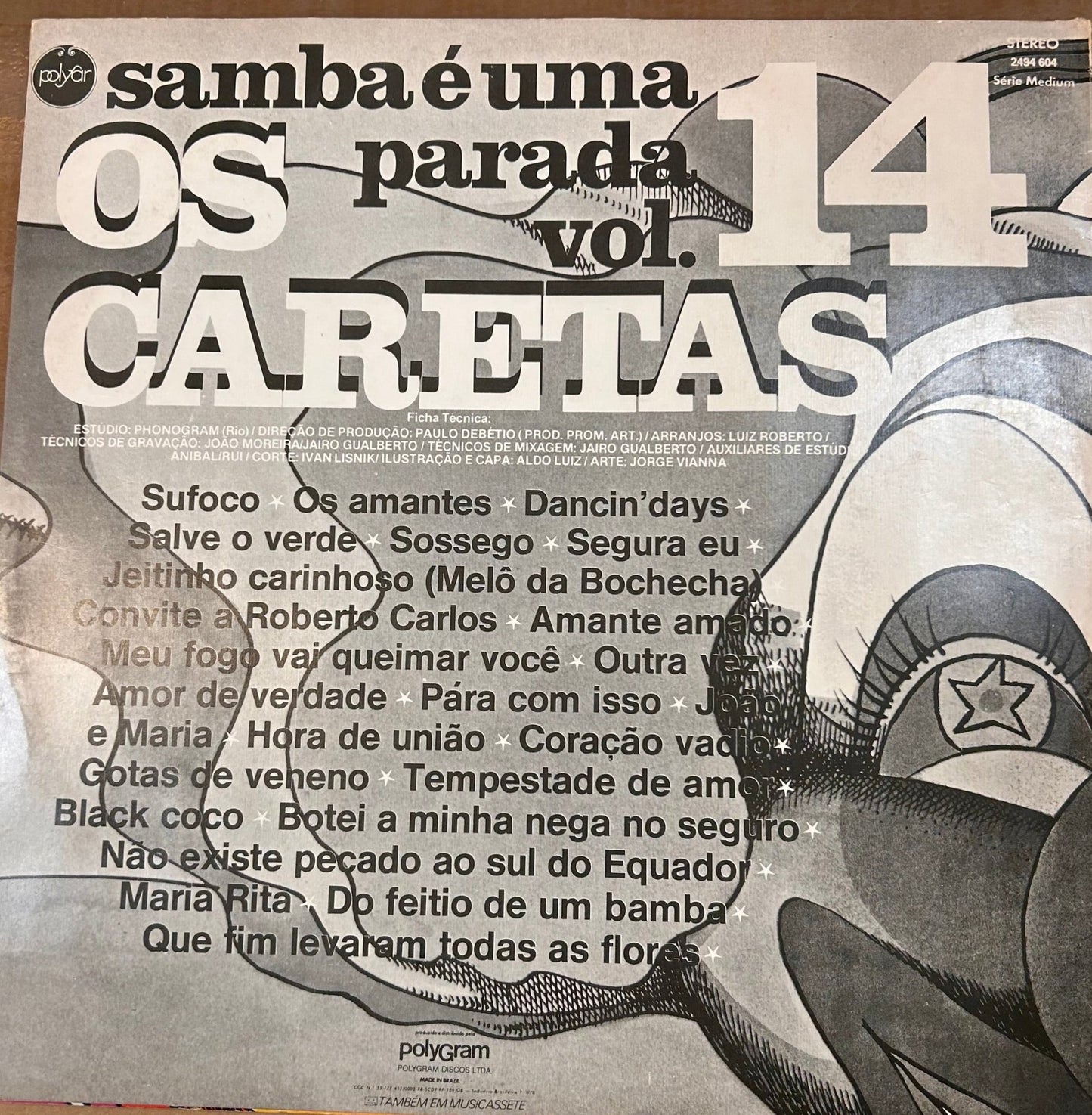 LP Os Caretas – Samba É Uma Parada Vol. 14 2ª Mano - DISCOS NAKASHA