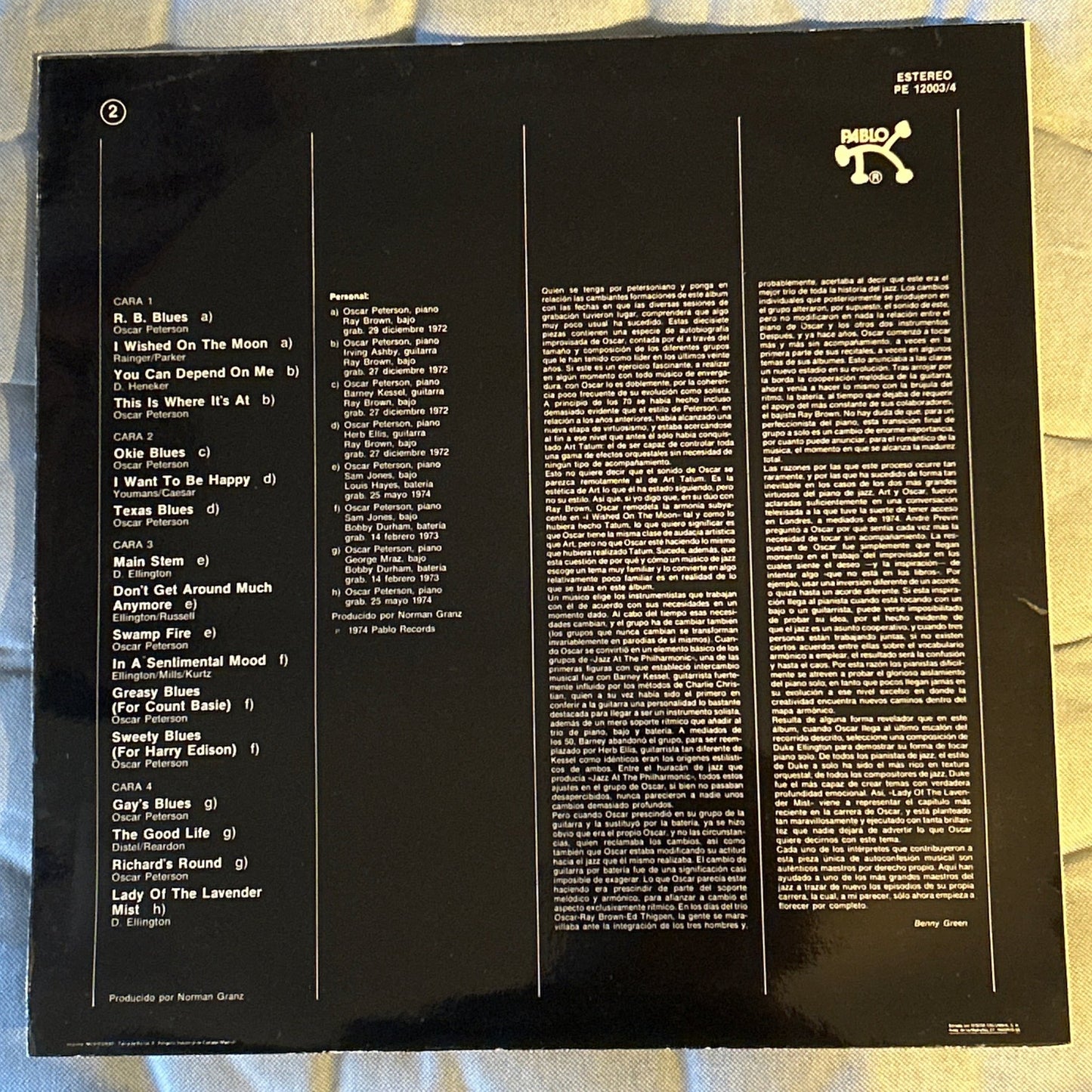 LP Oscar Peterson – The History Of An Artist 2ª Mano - DISCOS NAKASHA
