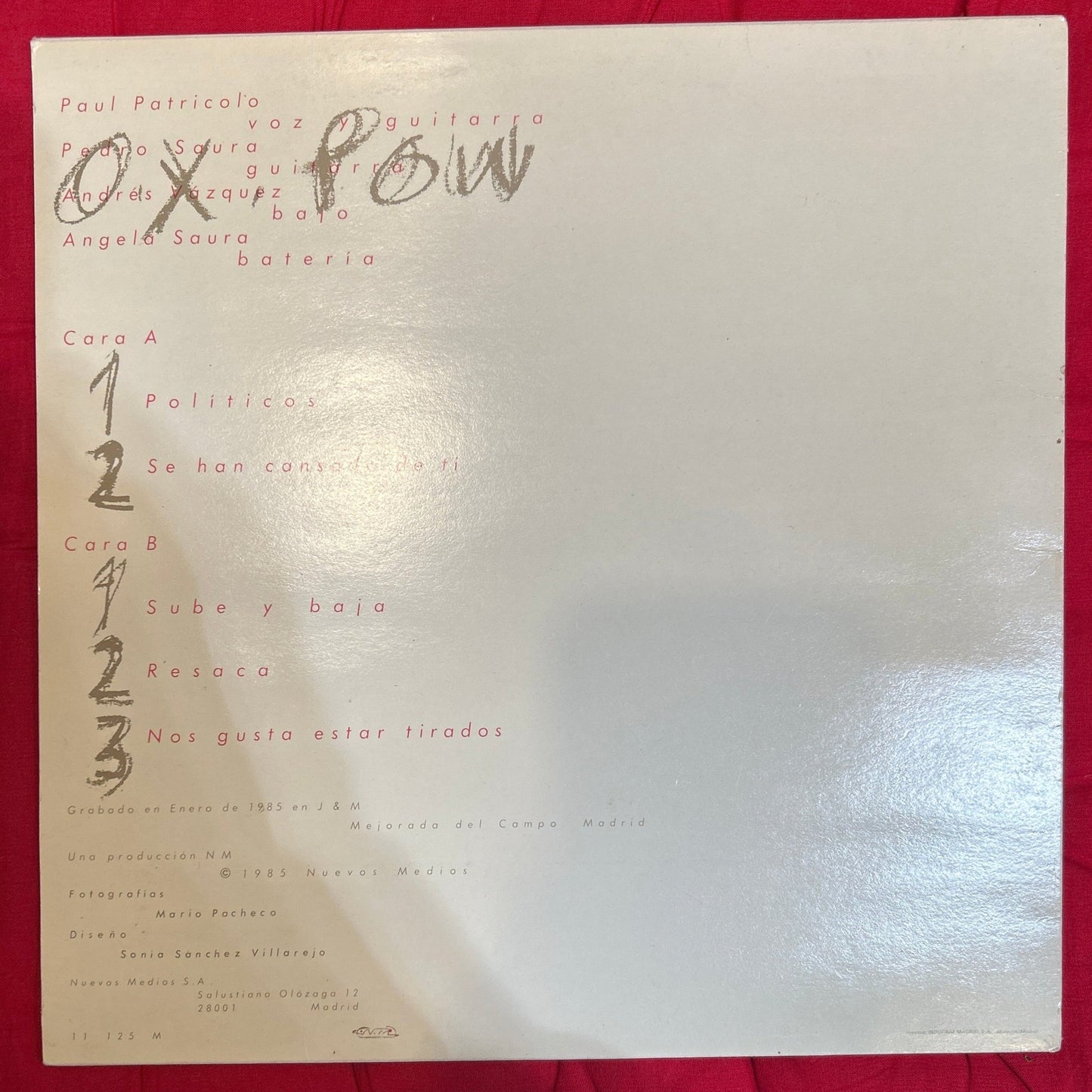 LP O.X. Pow – O.X. Pow 2ª Mano - DISCOS NAKASHA
