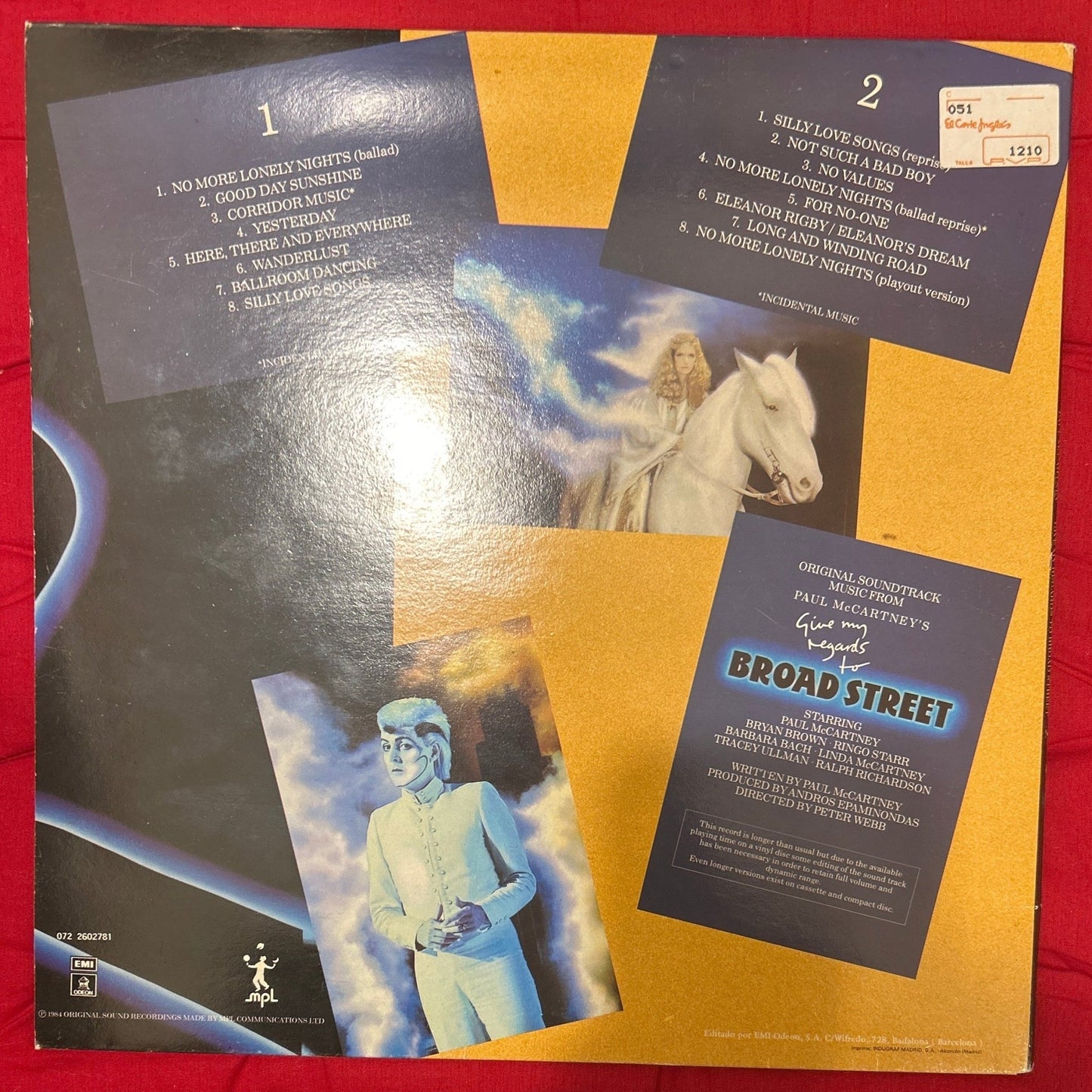 LP Paul McCartney – Give My Regards To Broad Street 2ª mano (Producto exclusivo recogida en tienda) - DISCOS NAKASHA