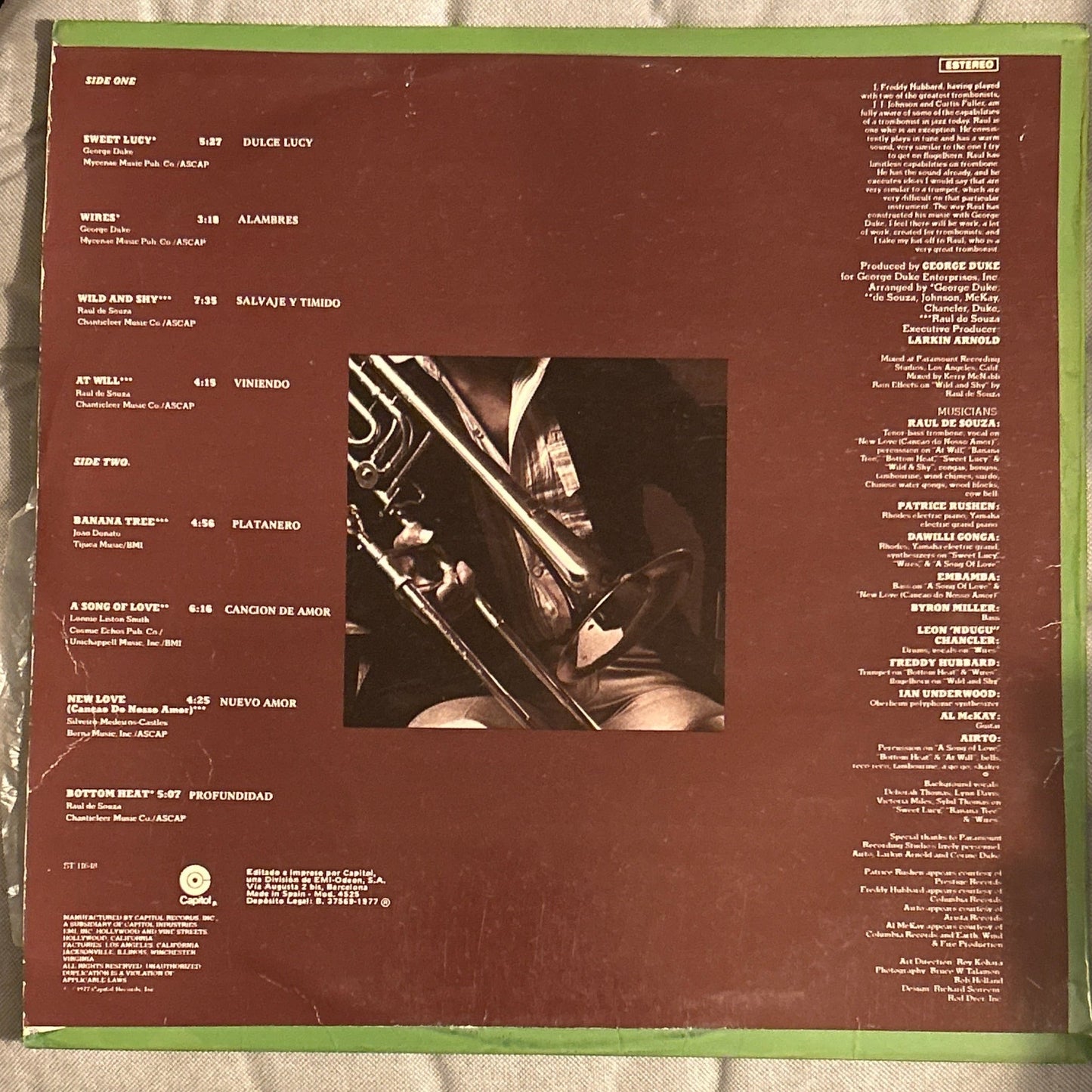 LP Raul De Souza – Sweet Lucy 2ª Mano - DISCOS NAKASHA
