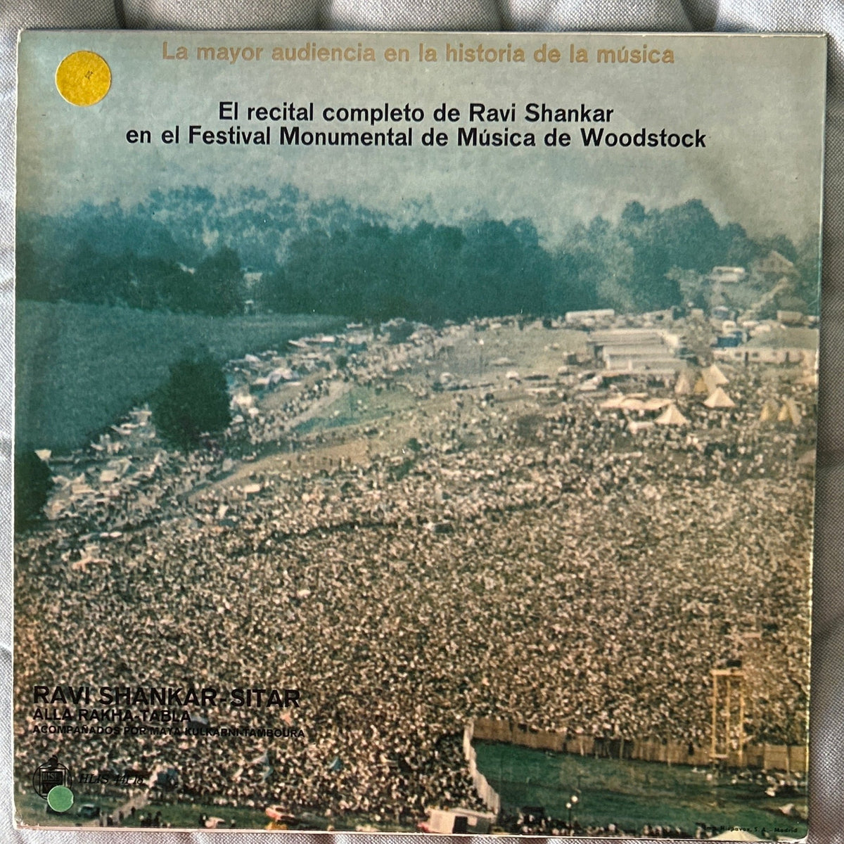 LP Ravi Shankar – En El Festival De Woodstock 2ª Mano - DISCOS NAKASHA