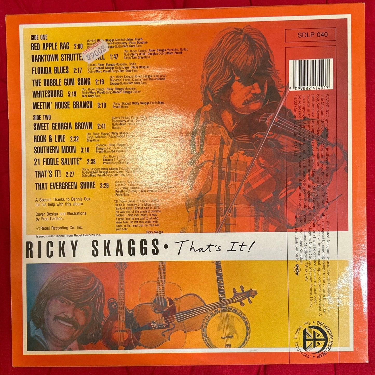 LP Ricky Skaggs – That's It 2ª Mano - DISCOS NAKASHA