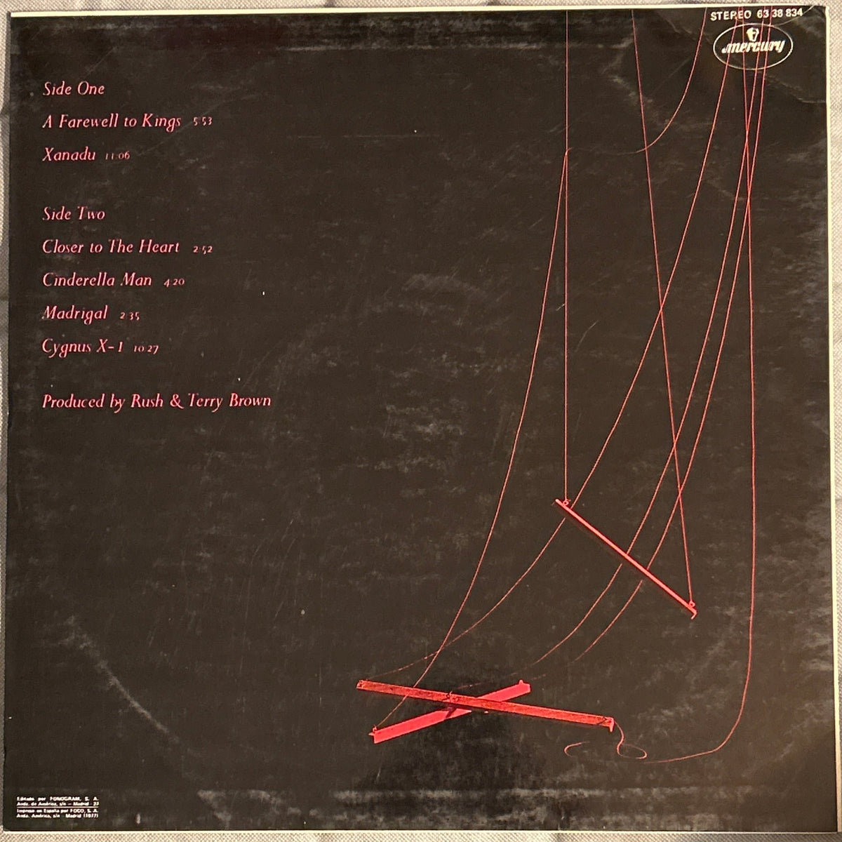 LP Rush – A Farewell To Kings 2ª Mano - DISCOS NAKASHA