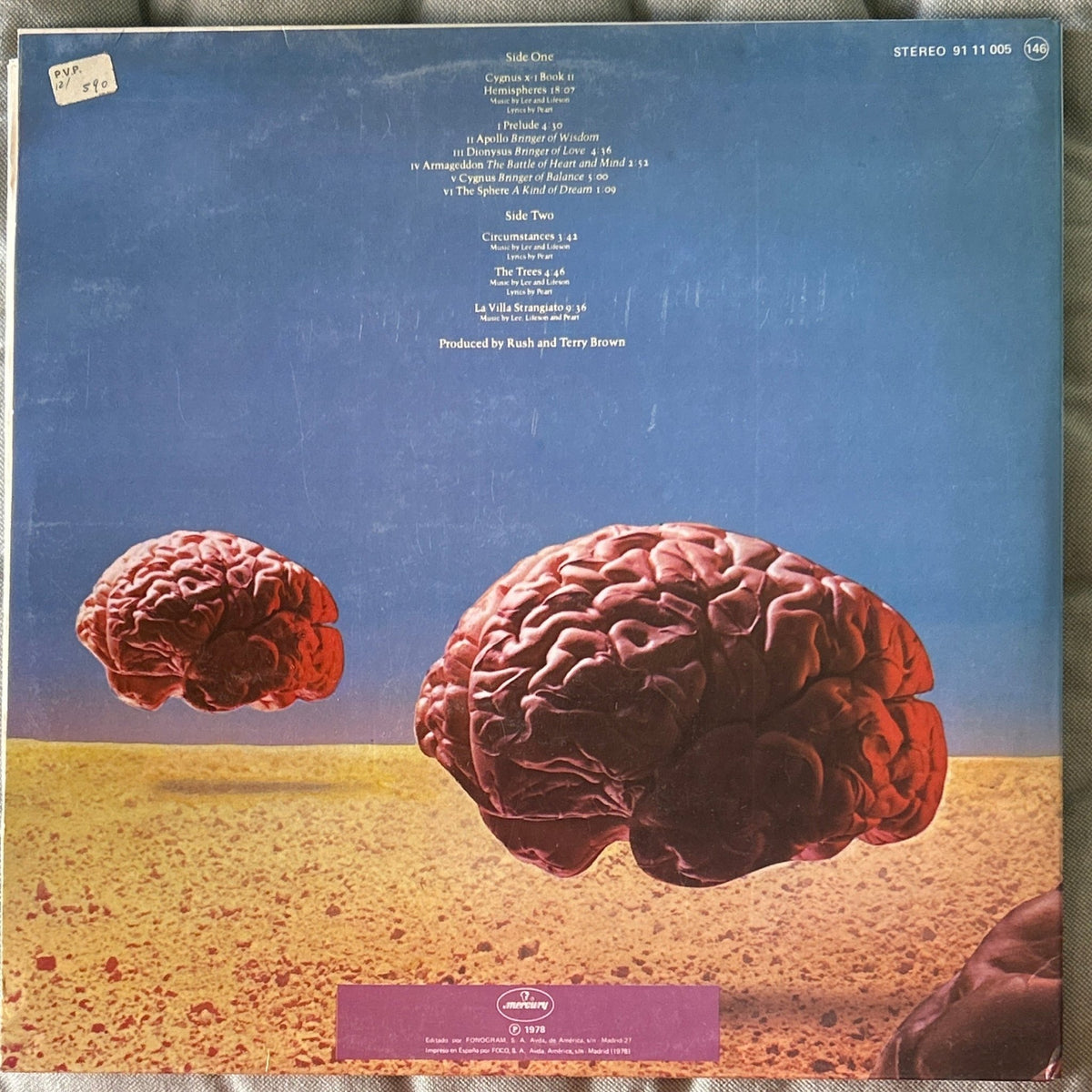 LP Rush – Hemispheres 2ª Mano - DISCOS NAKASHA