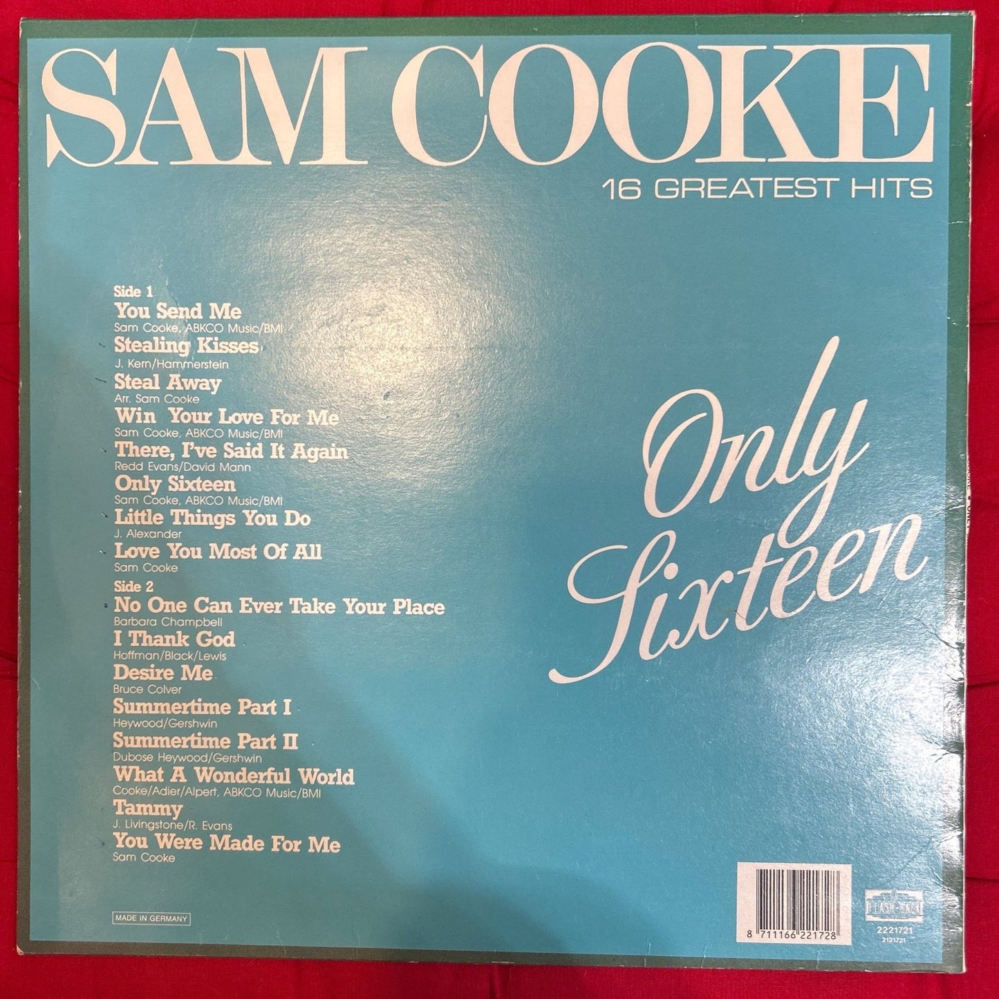 LP Sam Cooke – 16 Greatest Hits Only Sixteen 2ª mano - DISCOS NAKASHA