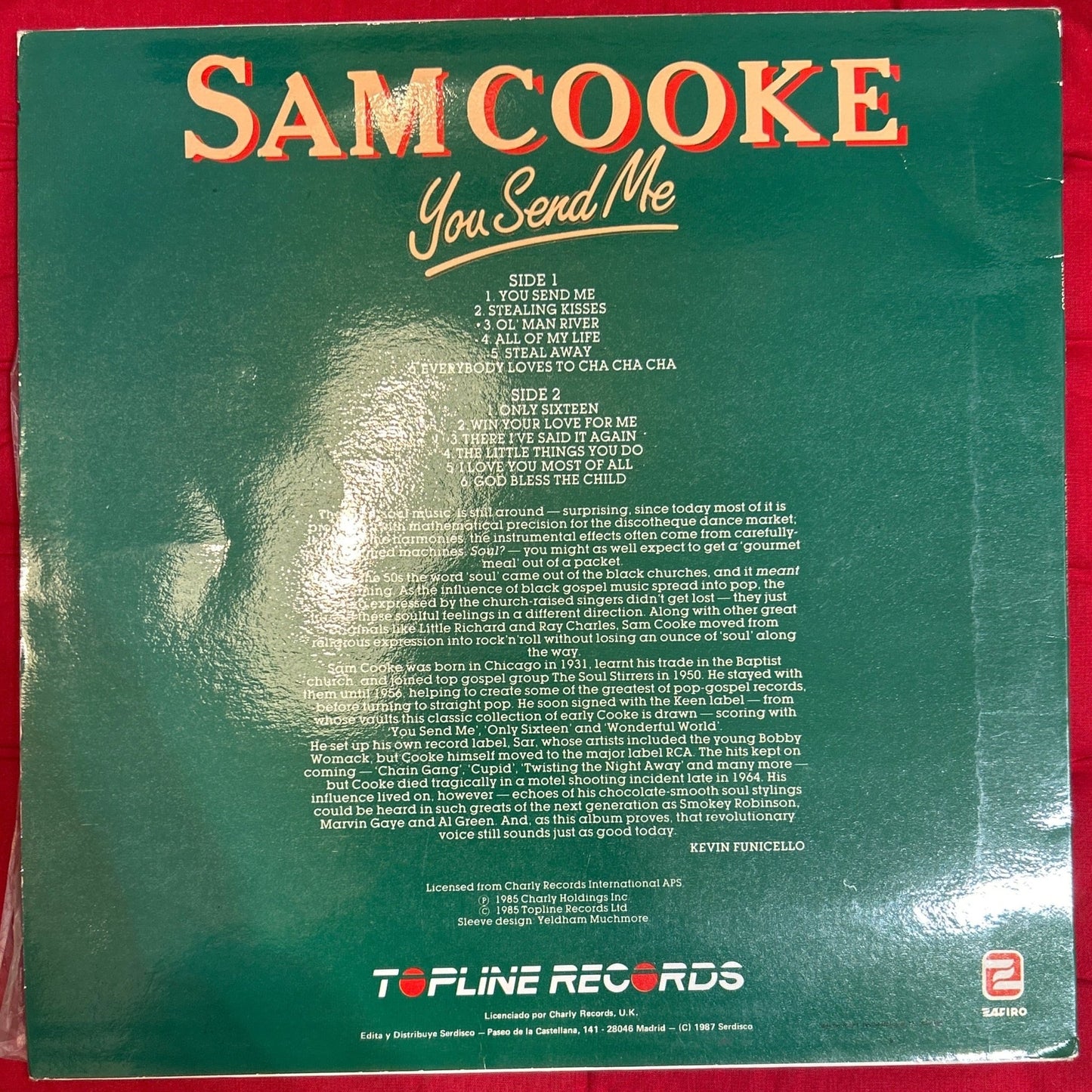 LP Sam Cooke – You Send Me 2ª mano - DISCOS NAKASHA