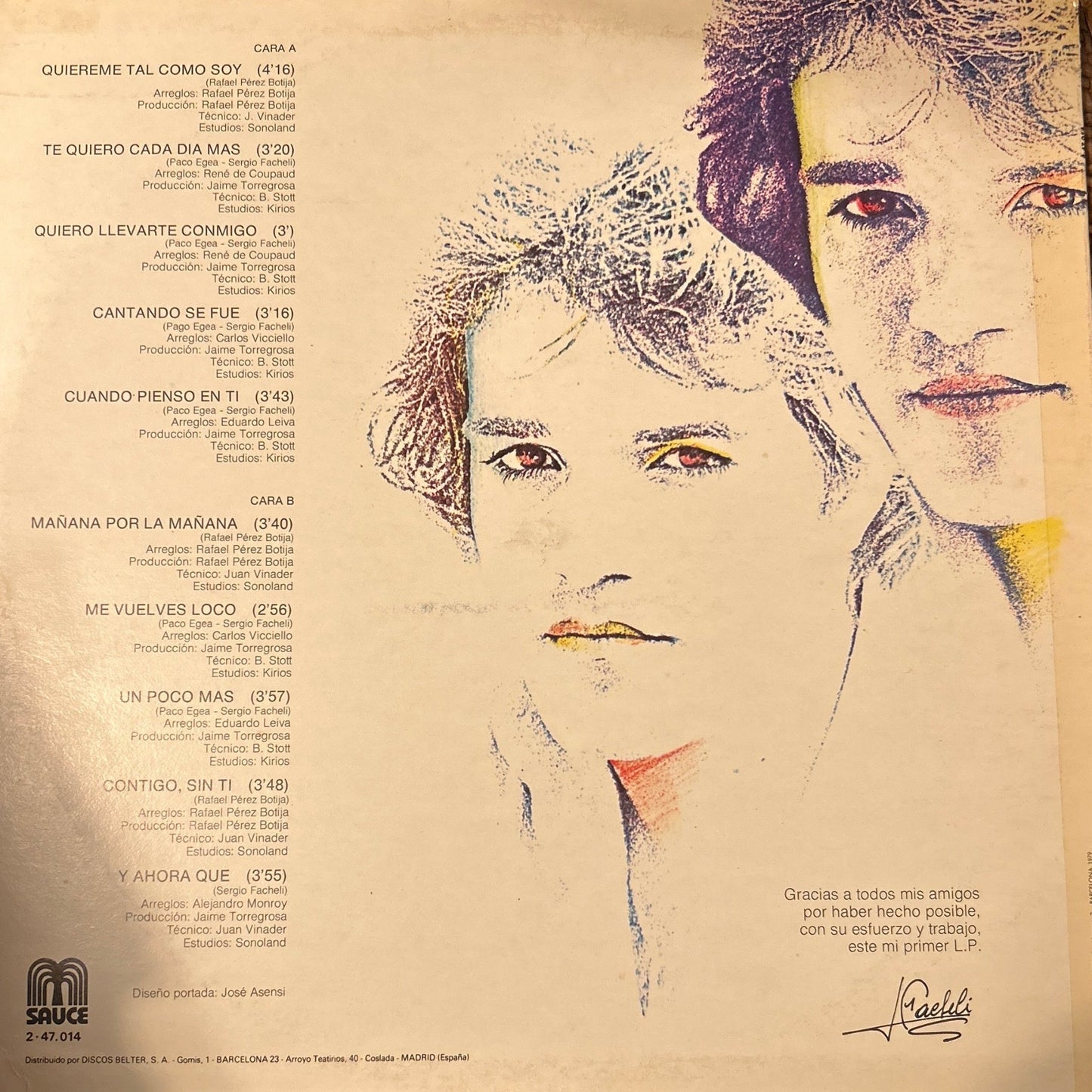 LP Sergio Facheli – Entre Tú Y Yo 2ª mano - DISCOS NAKASHA