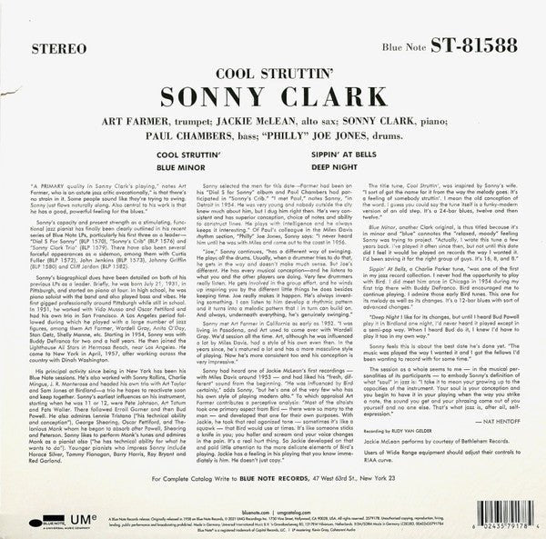 LP Sonny Clark – Cool Struttin' Nuevo precintado - DISCOS NAKASHA