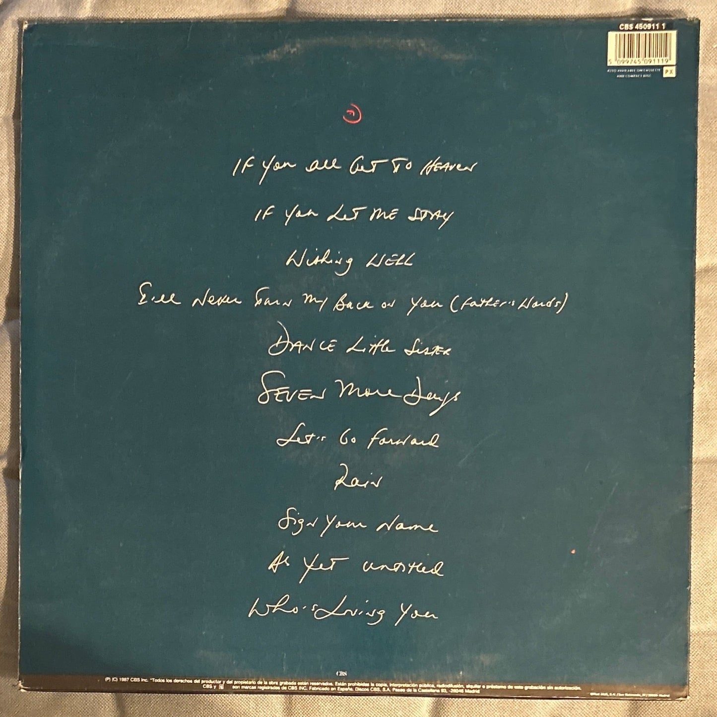 LP Terence Trent D'Arby – Introducing The Hardline According To Terence Trent D'Arby 2ª Mano - DISCOS NAKASHA