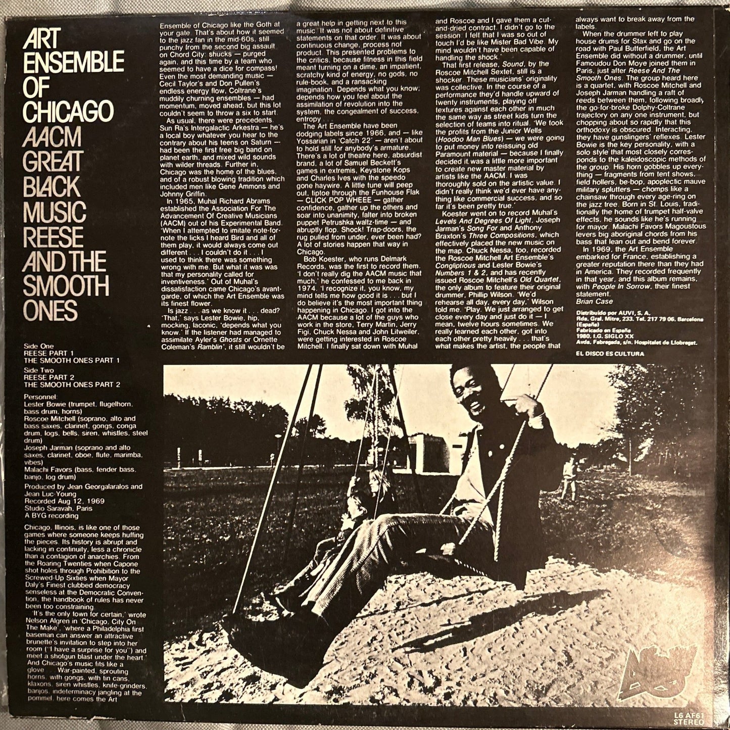 LP The Art Ensemble Of Chicago – Reese And The Smooth Ones 2ª Mano - DISCOS NAKASHA