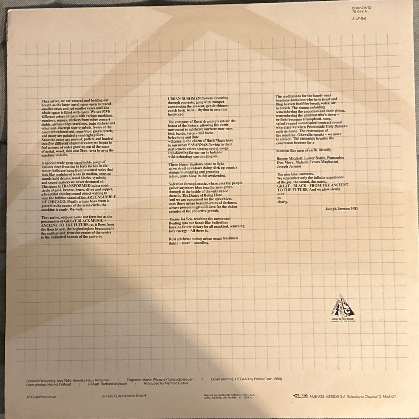 LP The Art Ensemble Of Chicago – Urban Bushmen 2ª Mano - DISCOS NAKASHA