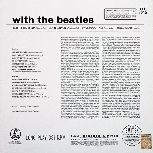 LP The Beatles – With The Beatles Nuevo precintado - DISCOS NAKASHA