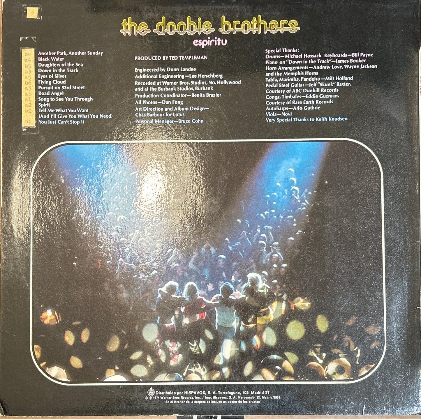 LP The Doobie Brothers – Espiritu 2ª mano - DISCOS NAKASHA