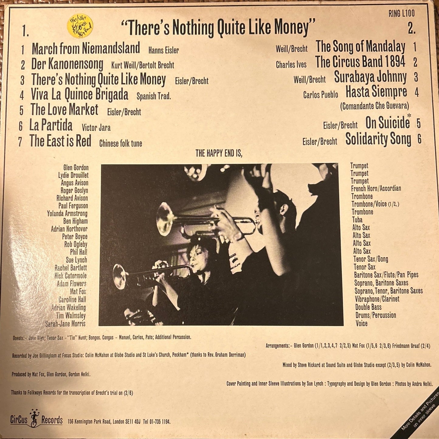 LP The Happy End – There's Nothing Quite Like Money 2ª mano - DISCOS NAKASHA