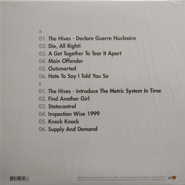 LP The Hives – Veni Vidi Vicious Nuevo precintado - DISCOS NAKASHA