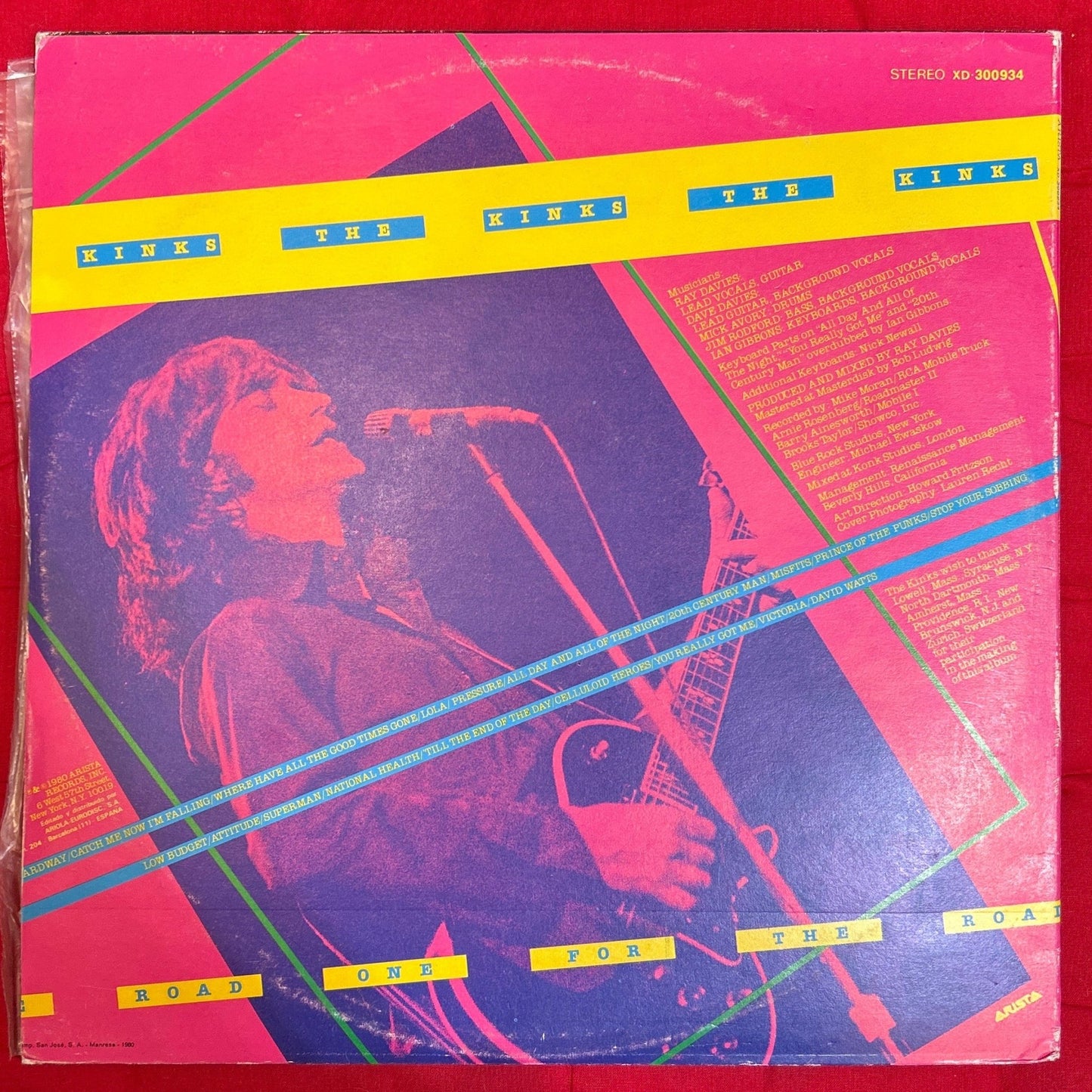 LP The Kinks – One For The Road 2ª Mano - DISCOS NAKASHA