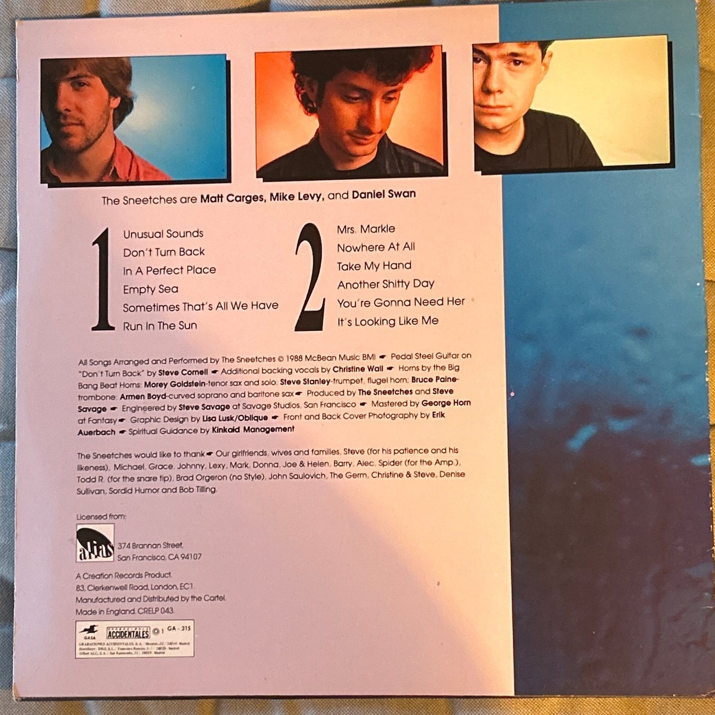 LP The Sneetches – Sometimes That's All We Have 2ª Mano - DISCOS NAKASHA
