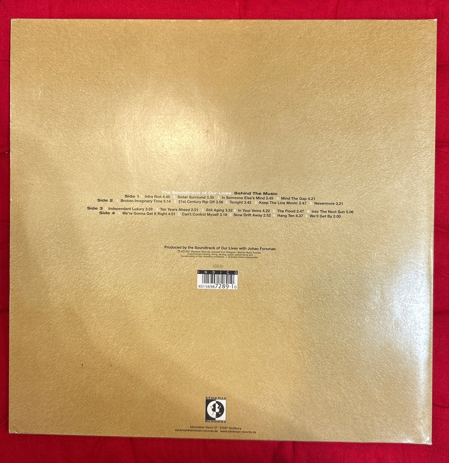 LP The Soundtrack Of Our Lives – Behind The Music 2ª Mano - DISCOS NAKASHA